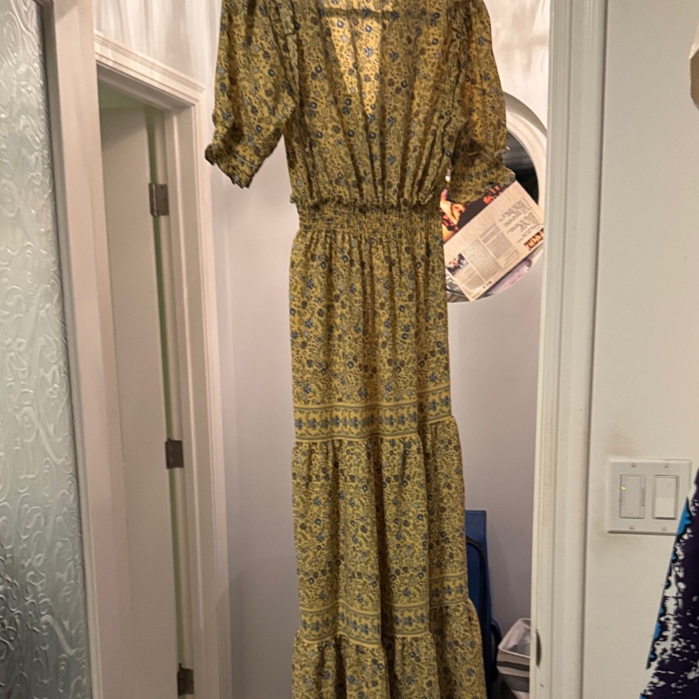 UO Studio Yellow Floral Maxi Dress - Picture 2 of 5